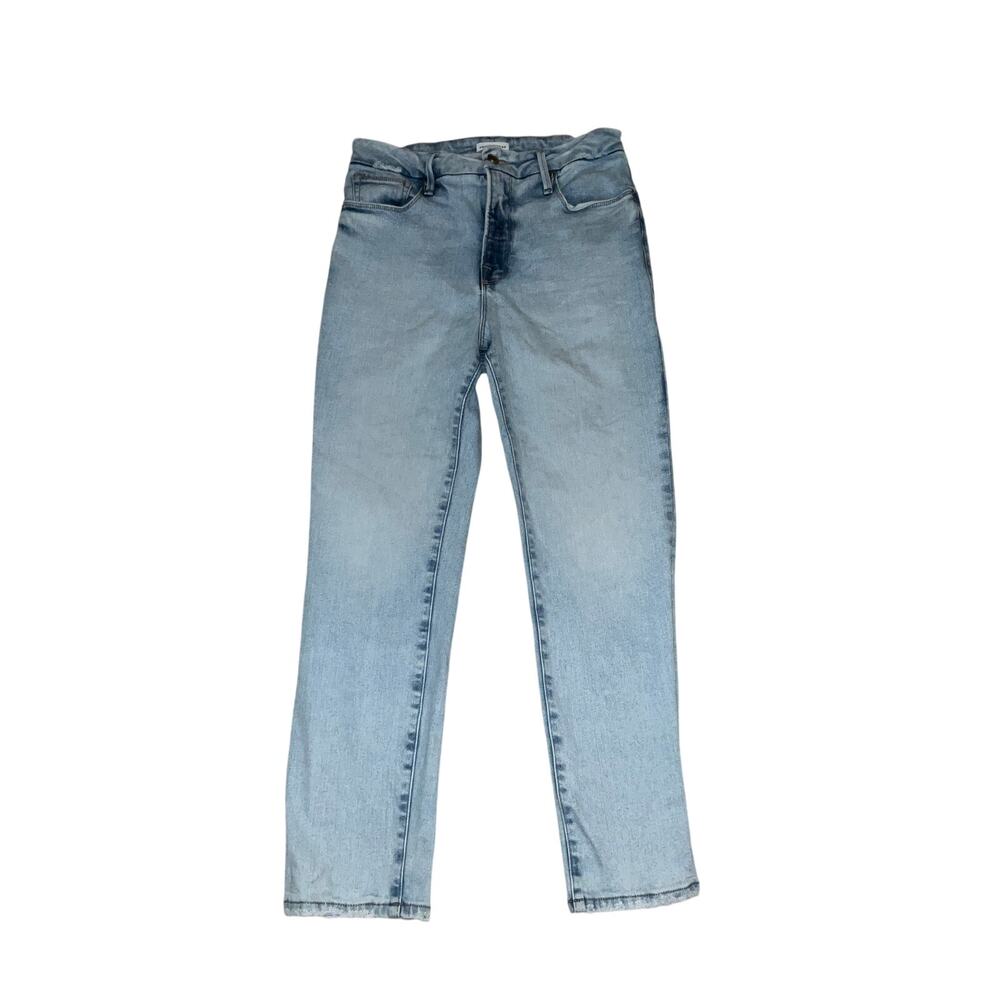 Good American Light Blue Straight Leg Jeans